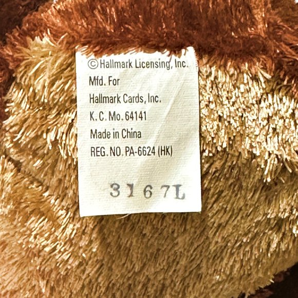 Hallmark Rodney Reindeer Plush Red Green Scarf 11 Inch Stuffed Animal Christmas - Picture 7 of 8